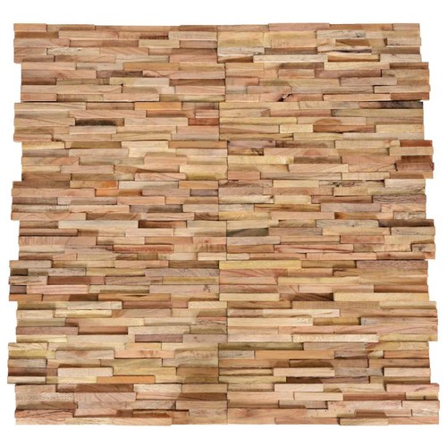 10x bois teck panneaux de - 10x,