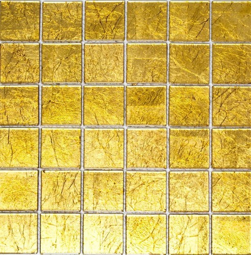 Glasmosaïque mosaïque dorée - mosaïque,